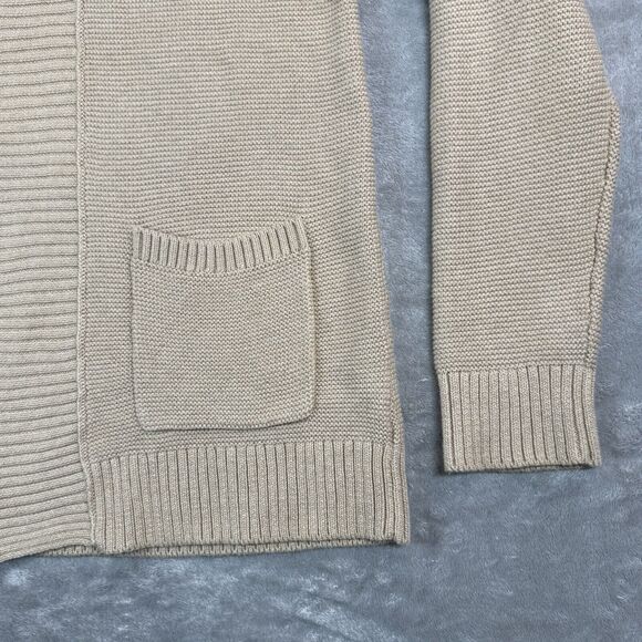 Le 31 Par Simons Cardigan Women’s PM Beige Organic Cotton Pockets GrandmaCore - Picture 6 of 9